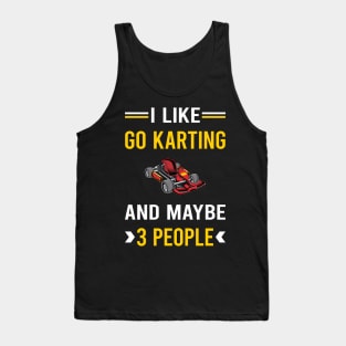 3 People Go Karting Go Kart Karts Tank Top